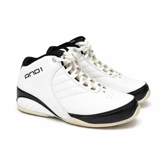 And1 Other - AND1 Boys Basketball Shoes Black & White Athletic Sneakers Size 6
